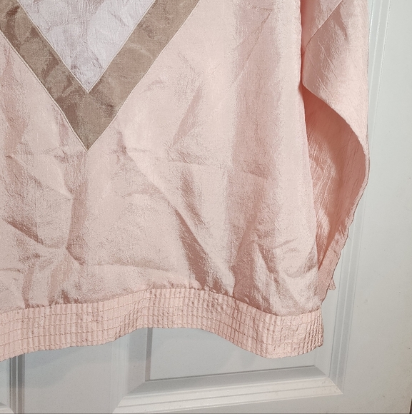 Coral Bay Vintage Pink Lightweight Quarter Button Jacket M 90s Style - Picture 4 of 6